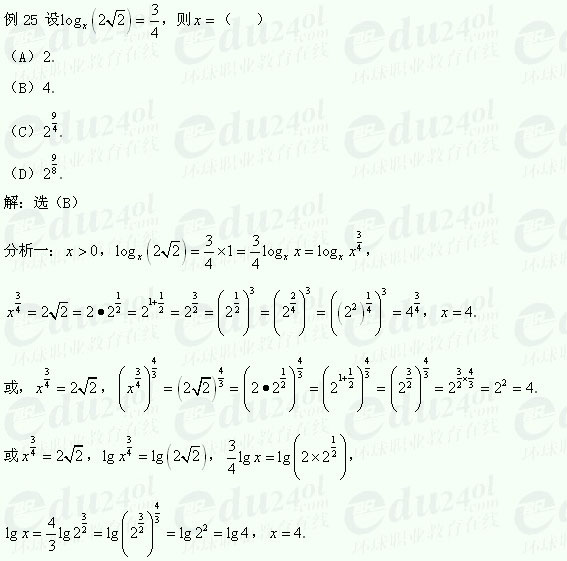 【江苏成人高考】复习资料理科数学--（函数）典型例题（续）
